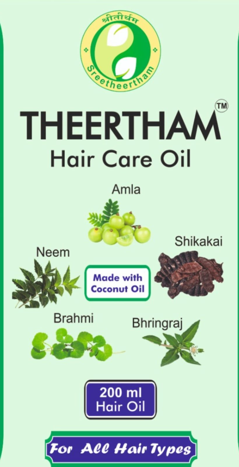 Theertham Herbal Hair Oil - Sree Theertham Enterprises